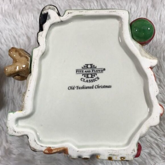 NWOT Fitz and Floyd Classics Sleeping Santa Ceramic Cookie Jar - Picture 10 of 12